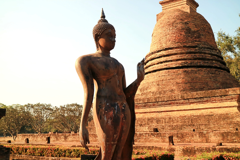 タイ スコータイ ワット サシー 歴史公園 世界遺産