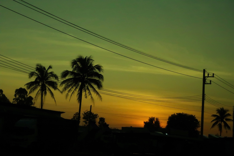 タイ シラチャ 風景写真 朝焼け 日の出 夕焼け 夕暮れ