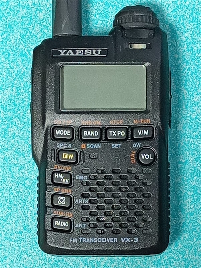 アマチュア無線 HAM ヤエス VX-3 トラブル 電源入らない 充電できない